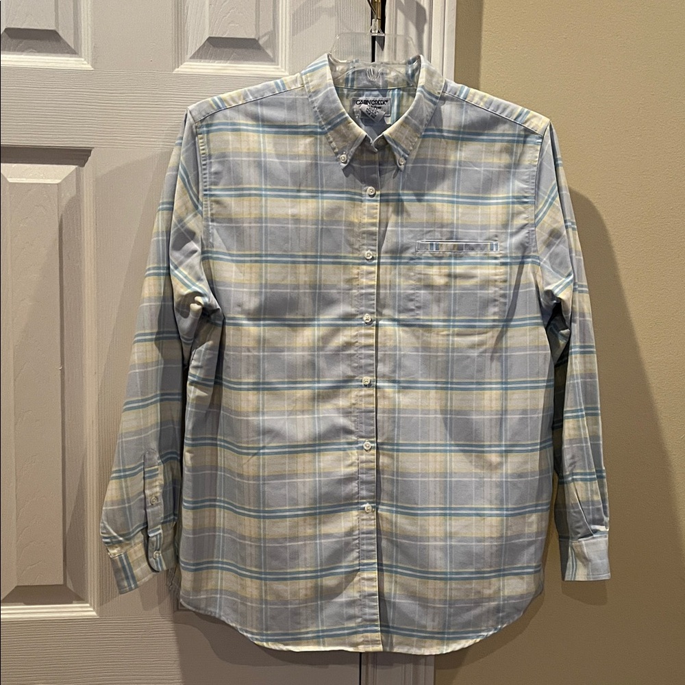 Cabin Creek Yellow and Blue Plaid Shirt